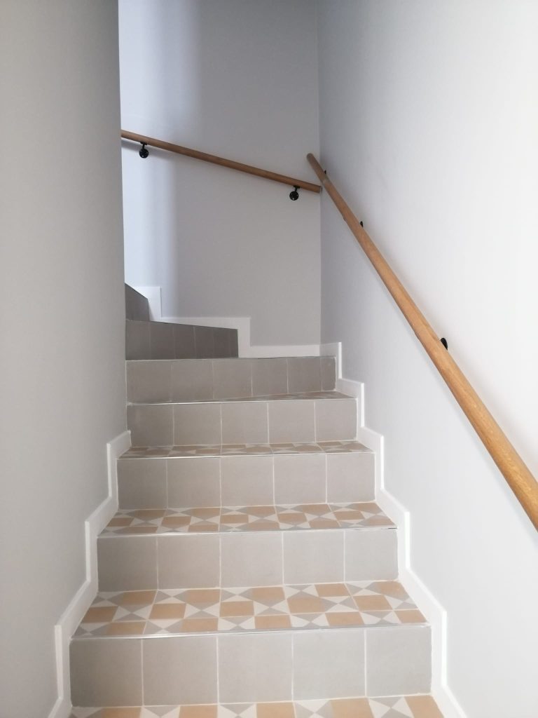 renovation cage escalier parties communes immeuble marchand de bien arcachon