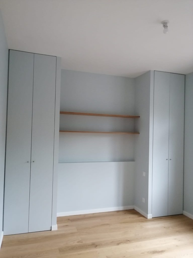 rénovation chambre avec placard sur mesure arche tête de lit arcachon