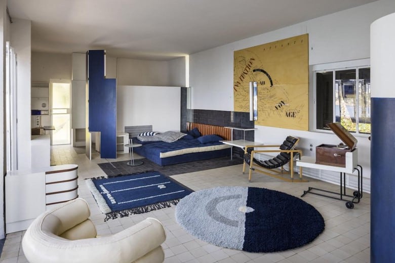 Intérieur de la villa E-1027 imaginée par Eileen Gray